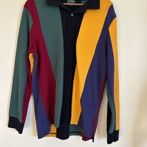 J. Crew Multicolor Men's Polo - Size Large